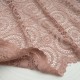 Dentelle Vieux Rose stretch festonnée polyamide elasthanne en 140cm n°11164