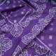 Au mètre, superbe popeline COTON violet motif bandana MAJE en 150cm n°11171