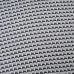 Au mètre Crêpe polyester bleu blanc en 155cm n°10291