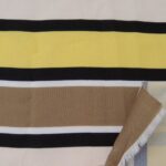 Au mètre fin polyester à larges rayures en 150cm n°1089