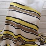 Au mètre fin polyester à larges rayures en 150cm n°1089