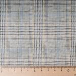 Au mètre Tissu Prince de Galles vert lurex or en 155cm n°10180