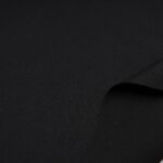 Au mètre Viscose polyester noir en 150cm n°10275