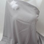 coupon crêpe de polyester gris n°781