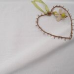 Tissu au mètre type bord-côtes blanc Jersey Coton en 100cm n°1013