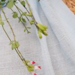 Au mètre coton seersucker bleu layette en 140cm n°10605