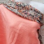 Au mètre Lin lavé rose en 150cm n°10829