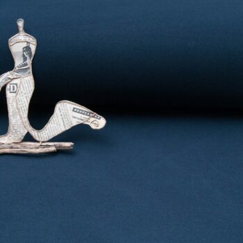 Tissu Caban Bleu marine au mètre en 150cm n°10860