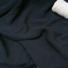 Au mètre crêpe viscose noir texturé en 130cm n°10922