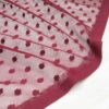 Au mètre maille plumetis résille bordeaux stretch en 140cm n°10939
