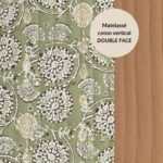 Au mètre Matelassé Coton Oekotex REVERSIBLE JIVANA en 145cm