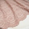 Dentelle Vieux Rose  stretch festonnée polyamide elasthanne en 140cm n°11164