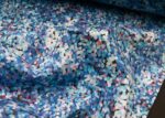 Tissu Softshell confettis BLEU