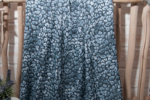 viscose graou bleu robe fluide douce