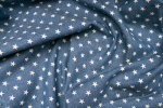 tissu jean coton étoile-2