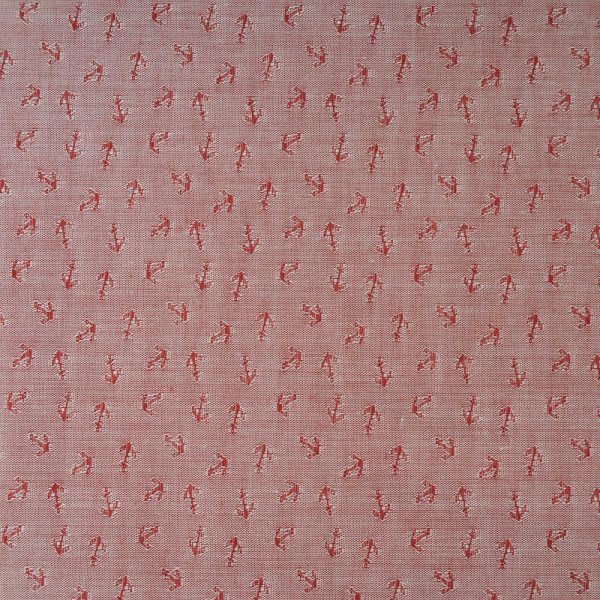 coton bordeaux motif mini flèche