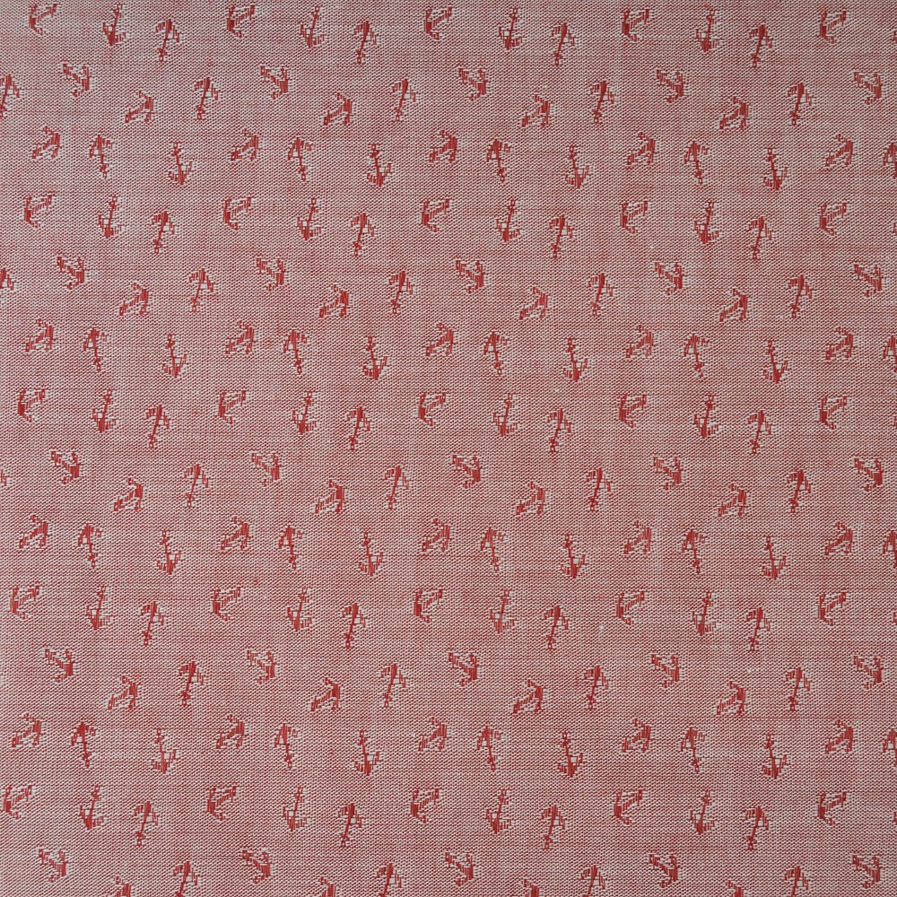 coton bordeaux motif mini flèche