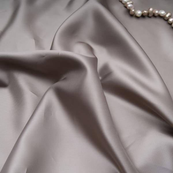 doublure 100% Viscose taupe mordoré Haute Couture