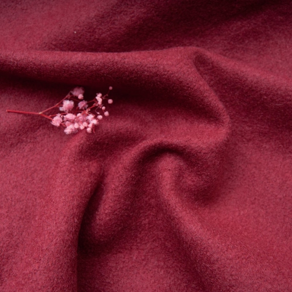 drap de laine uni LIE DE VIN