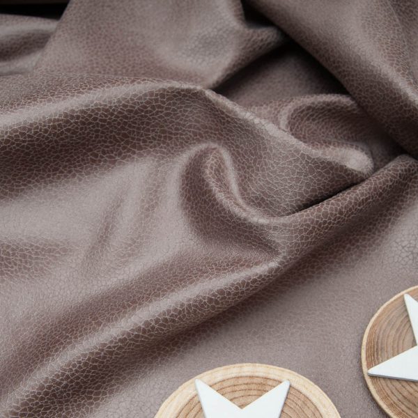 faux cuir peau girafe marron glacé stretch