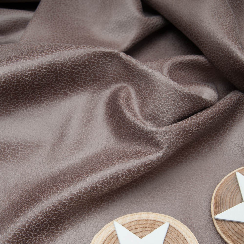 faux cuir peau girafe marron glacé stretch