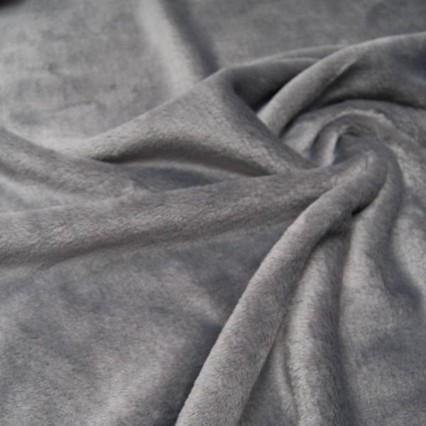 fourrure doudou gris foncé