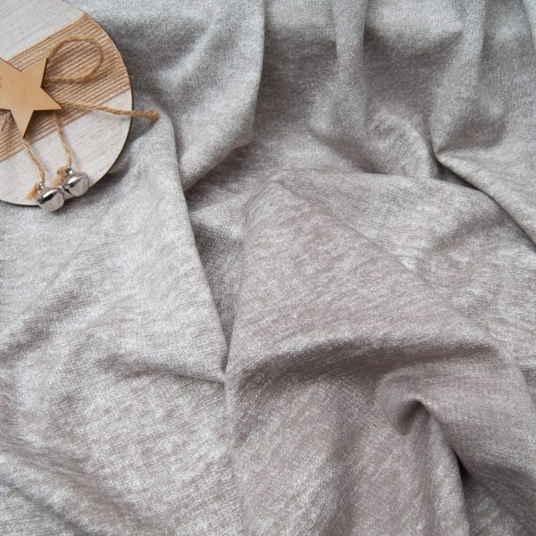 Sweat brun gris tout doux Viscose et Coton