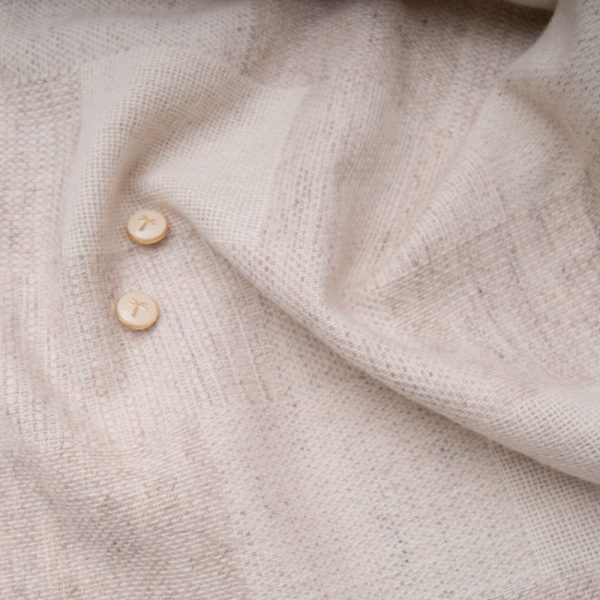 lainage Lin Coton beige et taupe