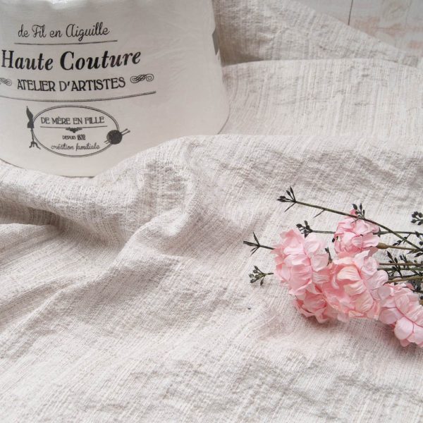 Lin Polyester épais beige