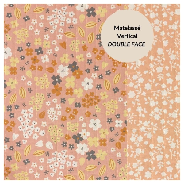 Matelassé Coton Oekotex REVERSIBLE Doabysuz orange