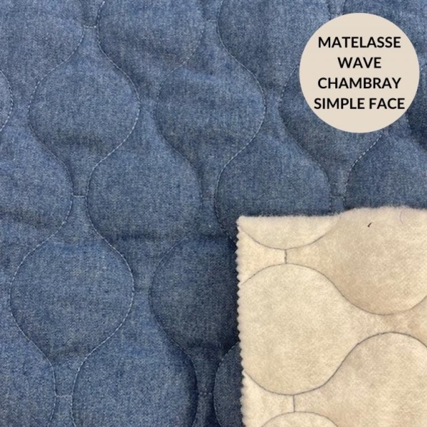 Matelassé Coton Oekotex SIMPLE FACE DENIM