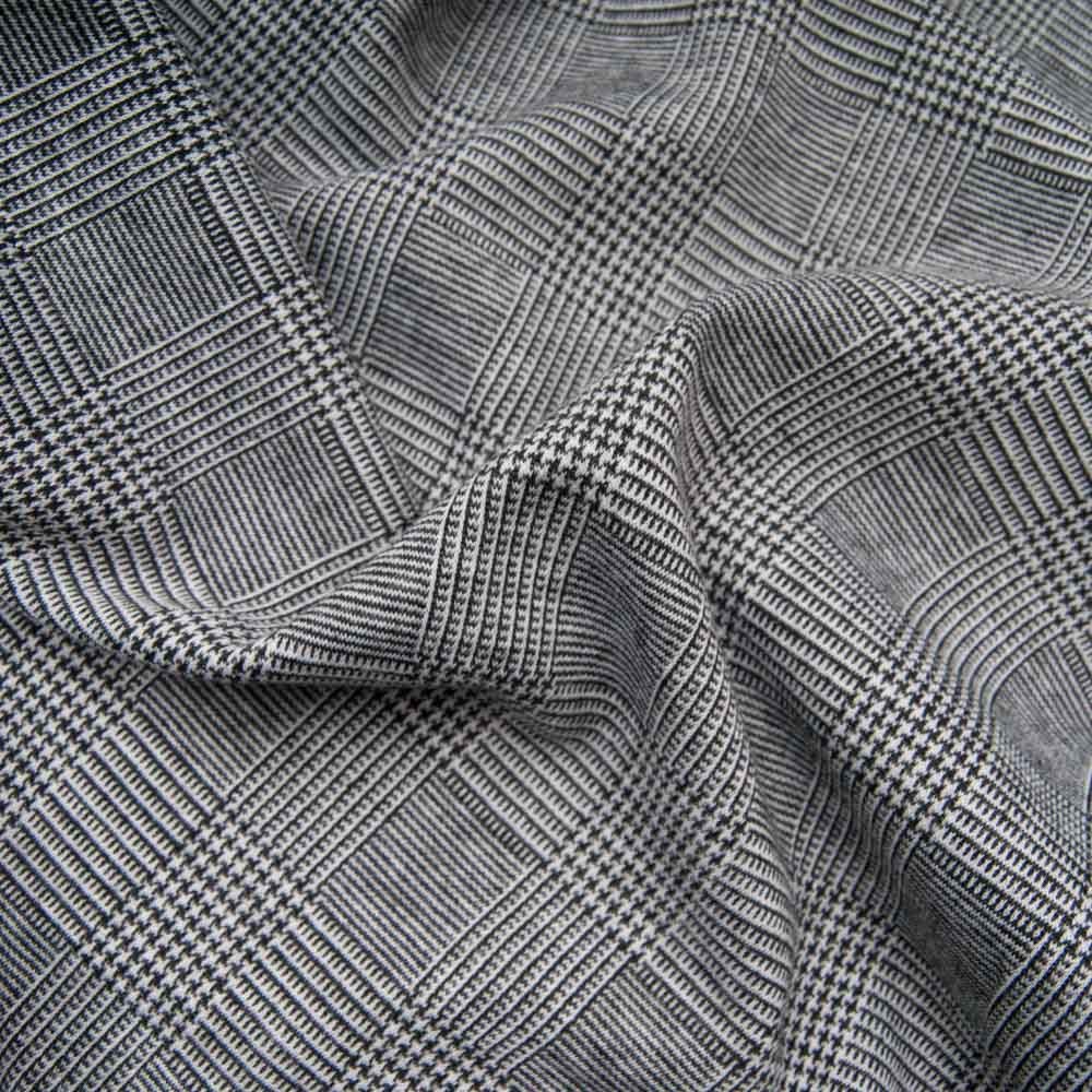 Milano polyester noir et blanc Prince de Galles