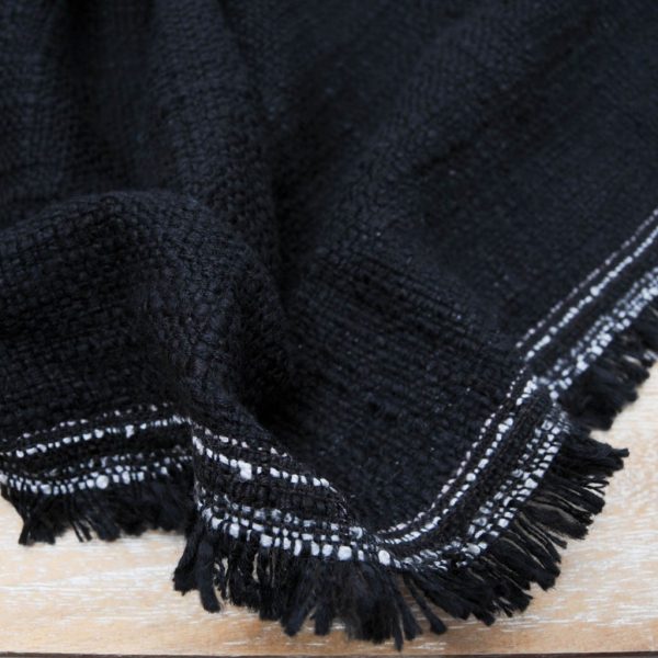 polycoton natté noir