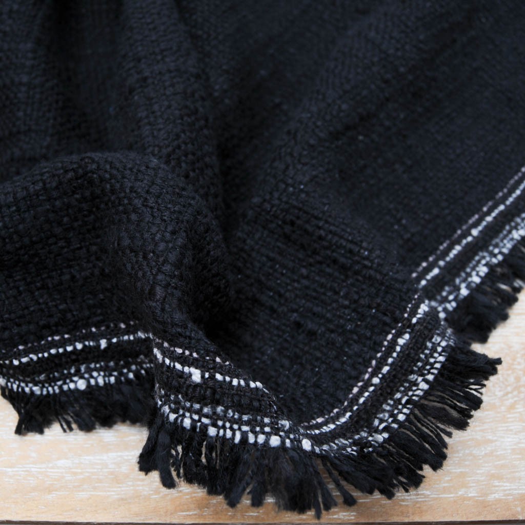 polycoton natté noir