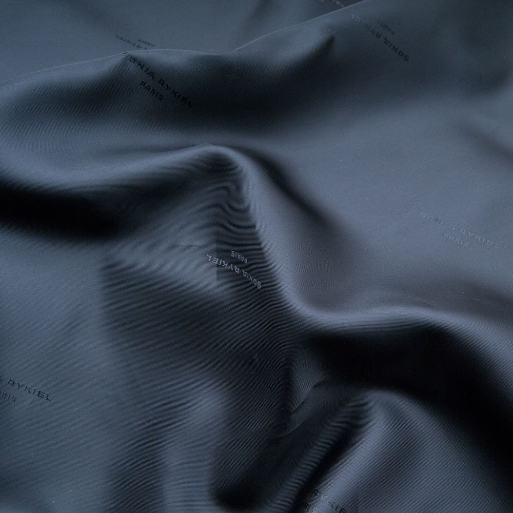 Satin 100% Cupro noir Haute Couture SONIA RYKIEL