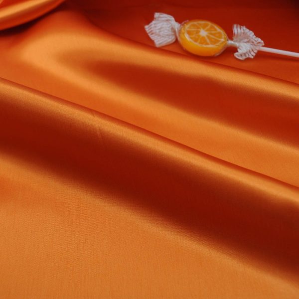 doublure Satin viscose acétate opaque orange 971