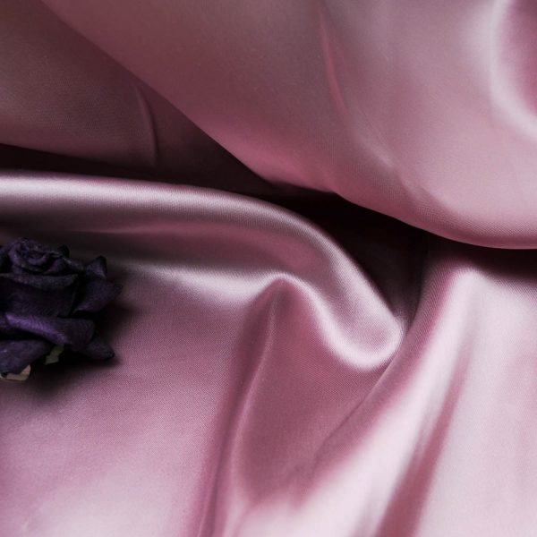 Satin viscose acétate opaque vieux rose 970