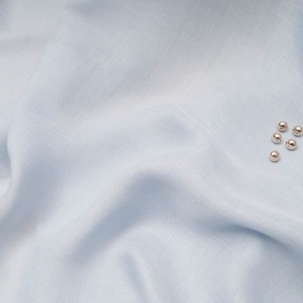 soyeux voile de viscose polyester bleu ciel