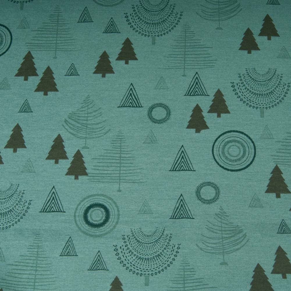 sweat COTON French Terry vert, intérieur polaire