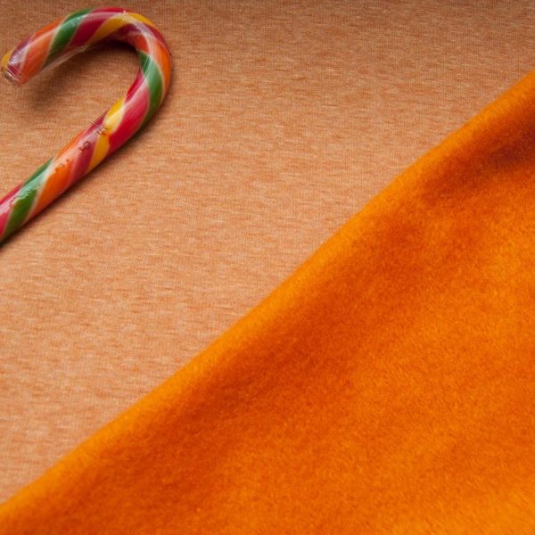 sweat molleton envers doudou orange