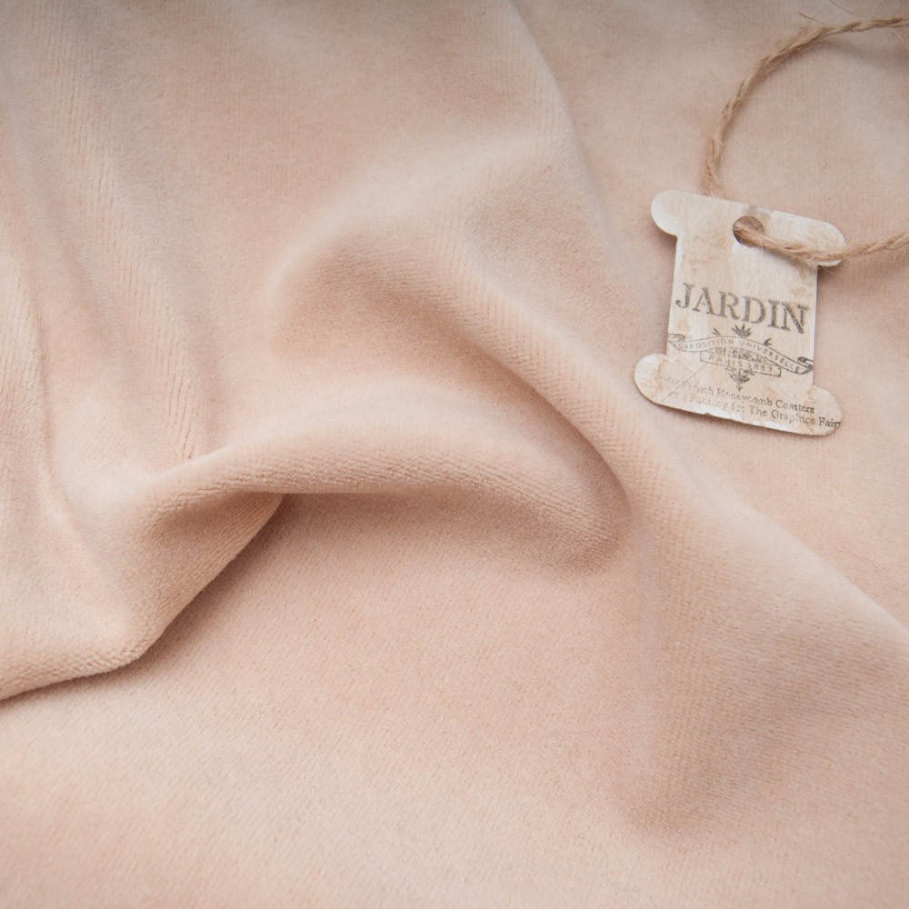 tissu doudou SABLE COTON Polyester