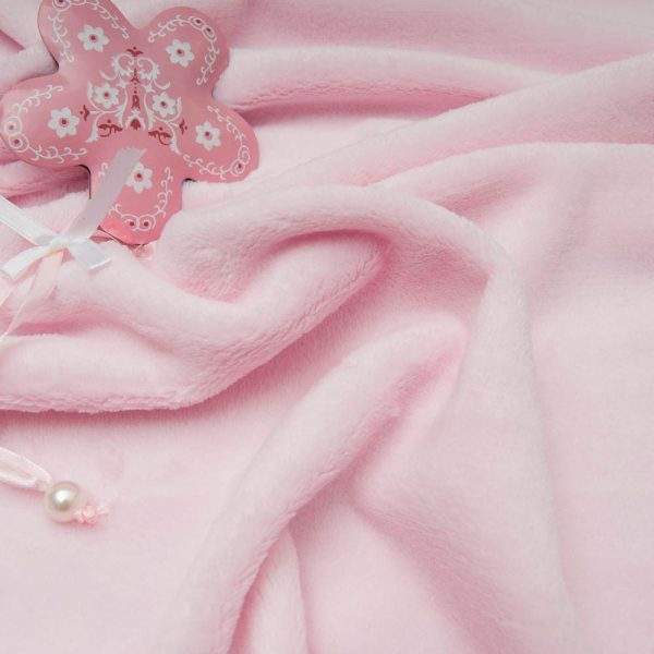 tissu polaire doudou double face ROSE