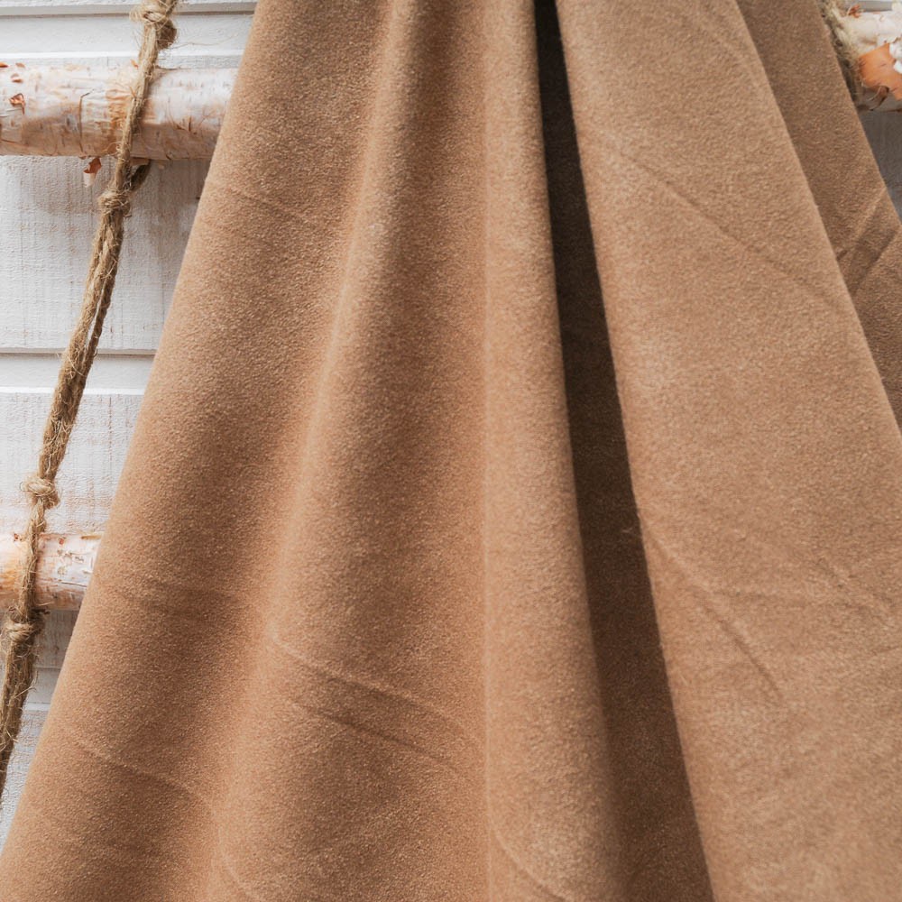 tissu suédine couleur camel
