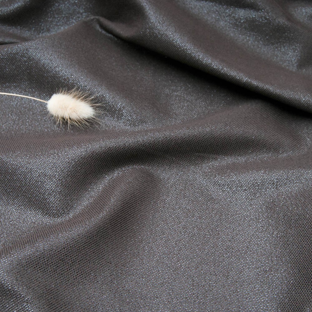 toile coton marron irisé