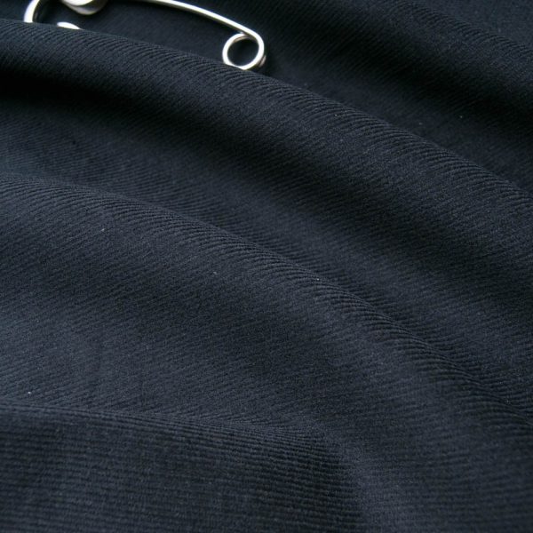 velours milleraie noir Coton stretch