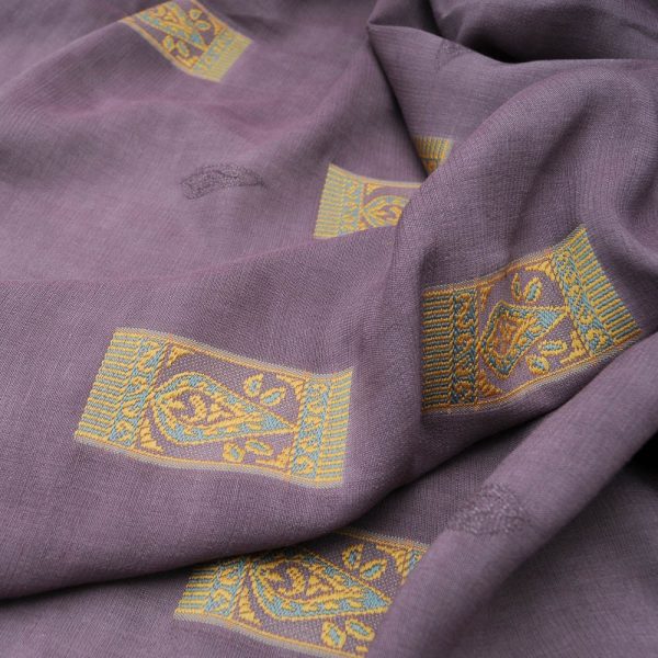 voile de coton parme écussons