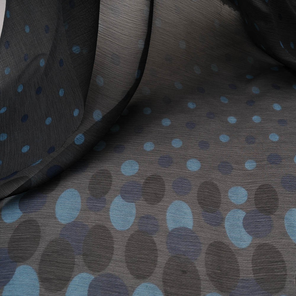 voile polyamide double base noir et bleu