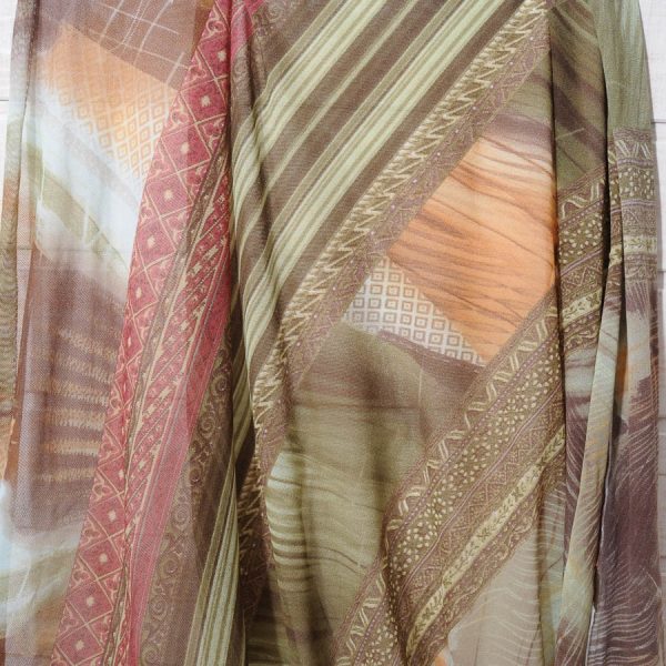 maille voile polyamide vert marron bordeaux
