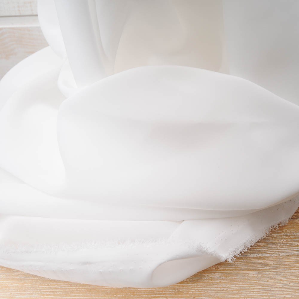 voile polyester blanc cassé