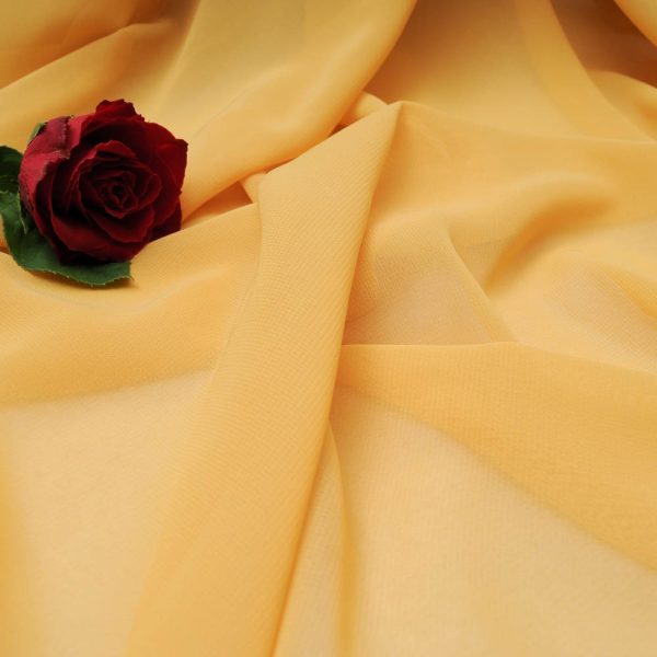 voile polyester moutarde foncé